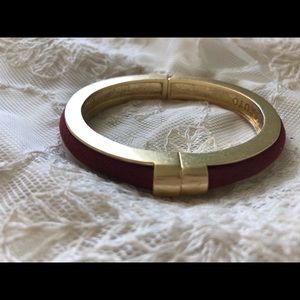 Vince Camuto Burgundy suede Bangle Bracelet